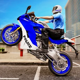 Ícone de Motorbike 3D: Police Bike Game